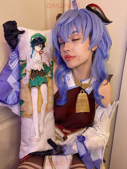 Мини дакимакура Венти из Геншин Импакт | Genshin Impact арт. M0917, 60х20 см