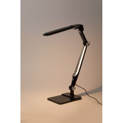 Настольный светильник ЭРА NLED-497-12W-BK светодиодный на струбцине и с основанием черный