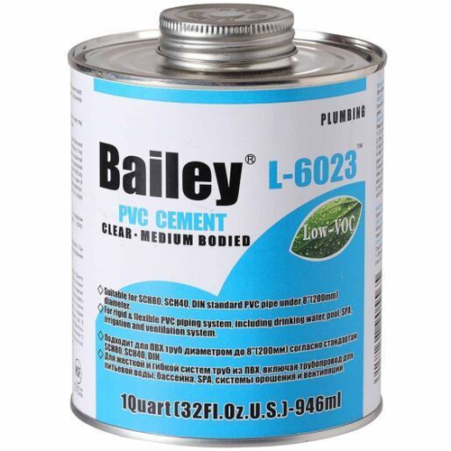 Клей для труб ПВХ Bailey L-6023 237 мл