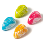 Точилка пластиковая Yalong, 1 отверстие, фигурная, с контейнером, цвет ассорти, картонная упаковка