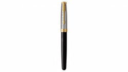 Ручка-роллер Parker Sonnet Premium Refresh BLACK GT, стержень: F, цвет чернил: black, в подарочной упаковке