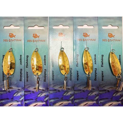 Набор блесен 10 гр 5 штук