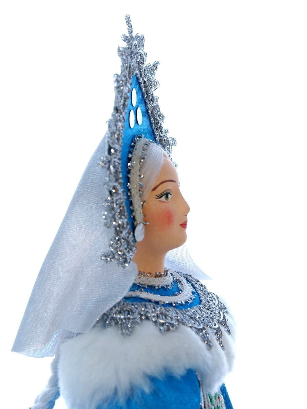 Кукла интерьерная Снегурочка под ёлку в русском костюме