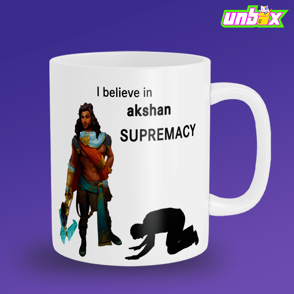 Кружка Akshan supremacy Акшан League Of Legends Лига Легенд