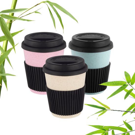 Стакан из бамбукового волокна 400 мл. Kamille KM 1135 с крышкой