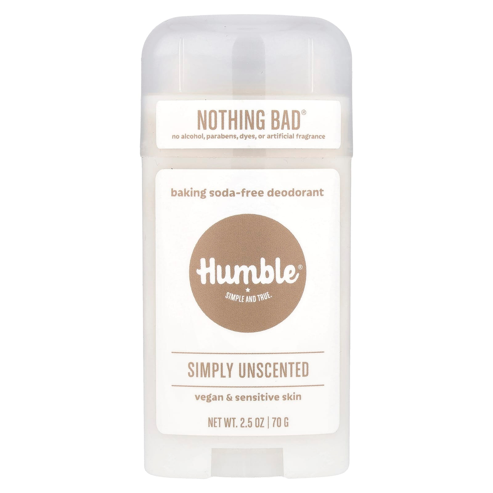 Humble Brands, Дезодорант без пищевой соды, без запаха, 70 г (2,5 унции)