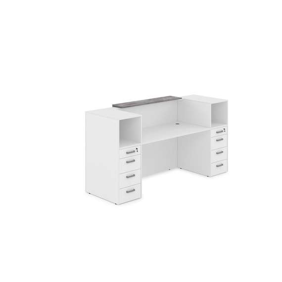 1КРТ-ДС.004.1 Комплект Ресепшн с фартуком ЛДСП (2232*763*1161) (с подсветкой)