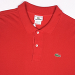 Классическое поло Lacoste ярко-красного цвета, XXL свободный