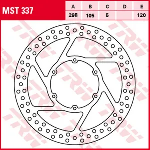 Диск тормозной TRW MST337
