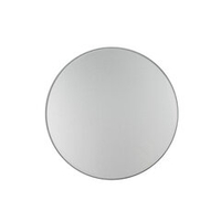 Вытяжной тонкий вентилятор для ванн ММ-Р 06 стекло круглый 90 м³/час с обратным клапаном светло серый