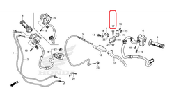 90113-KZZ-J00. BOLT, HANDLE LEVER PIVOT