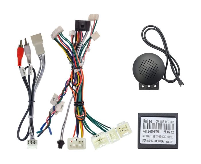 Магнитола для Toyota Harrier XU30 2003-2013, Lexus RX 2003-2009 (ШГУ цветной, рамка наверх) - FarCar BM9-2K-9660 монитор 9.5" 2K QLED на Android 14, Быстрая, CarPlay, 4G SIM-слот