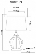 Настольная лампа декоративная Arte Lamp Baymont A5059LT-1PB