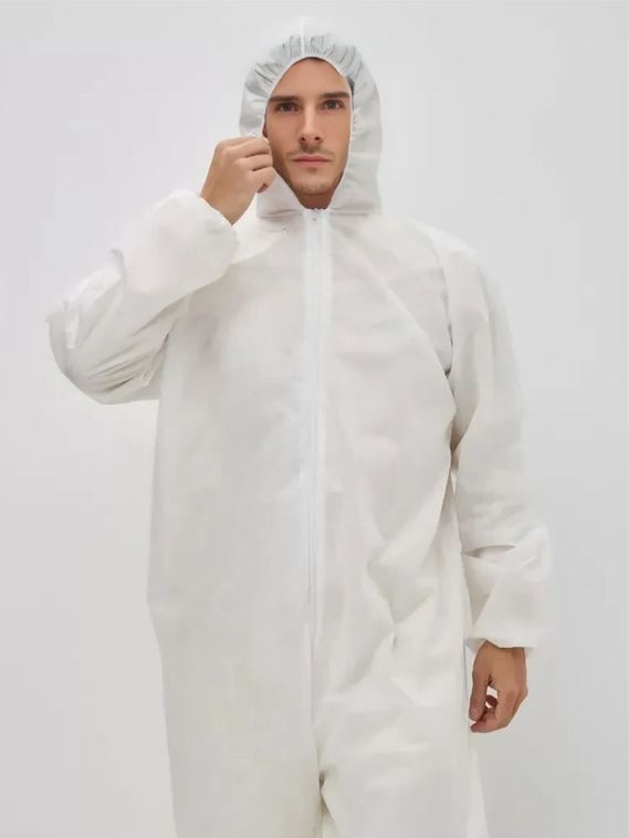 Защитный комбинезон Каспер 60 гр/м2, одноразовый, мембрана, с капюшоном