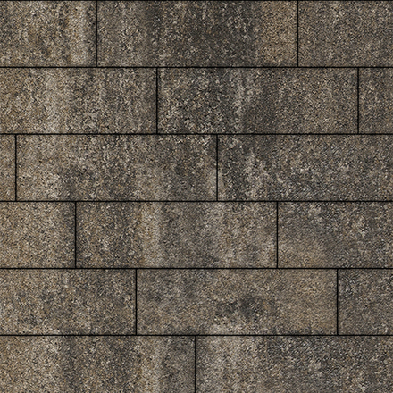 Тротуарная плитка ПРЯМОУГОЛЬНИК 750х250 мм - Листопад гранит Старый замок