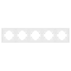 Рамка пластиковая FRM-TENDO-PL-5-WH (Arlight, Белый) 053851
