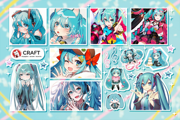 Стикерлист "Вокалоид - Мику Хатцунэ"