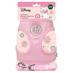 Комплект мягкая шлейка-жилетка и подводок для кошек Disney Marie XS, обхват груди 350мм, Triol-Disney