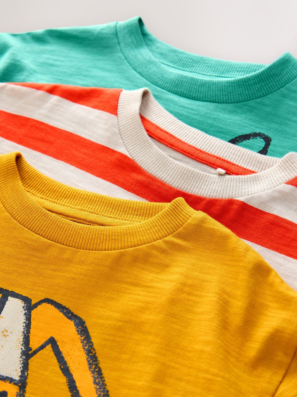 Лонгслив для малышей Next F15-512, 3 шт., Желтый, Красный, Бирюзовый