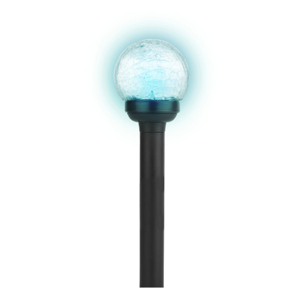 SL-PL33-CRAC ЭРА Садовый светильник на солнечной батарее, пластик,стекло, черный, 33 см | Садовые декоративные светильники