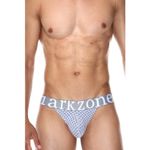 Мужские трусы танга серые с принтом DARKZONE DZN6164