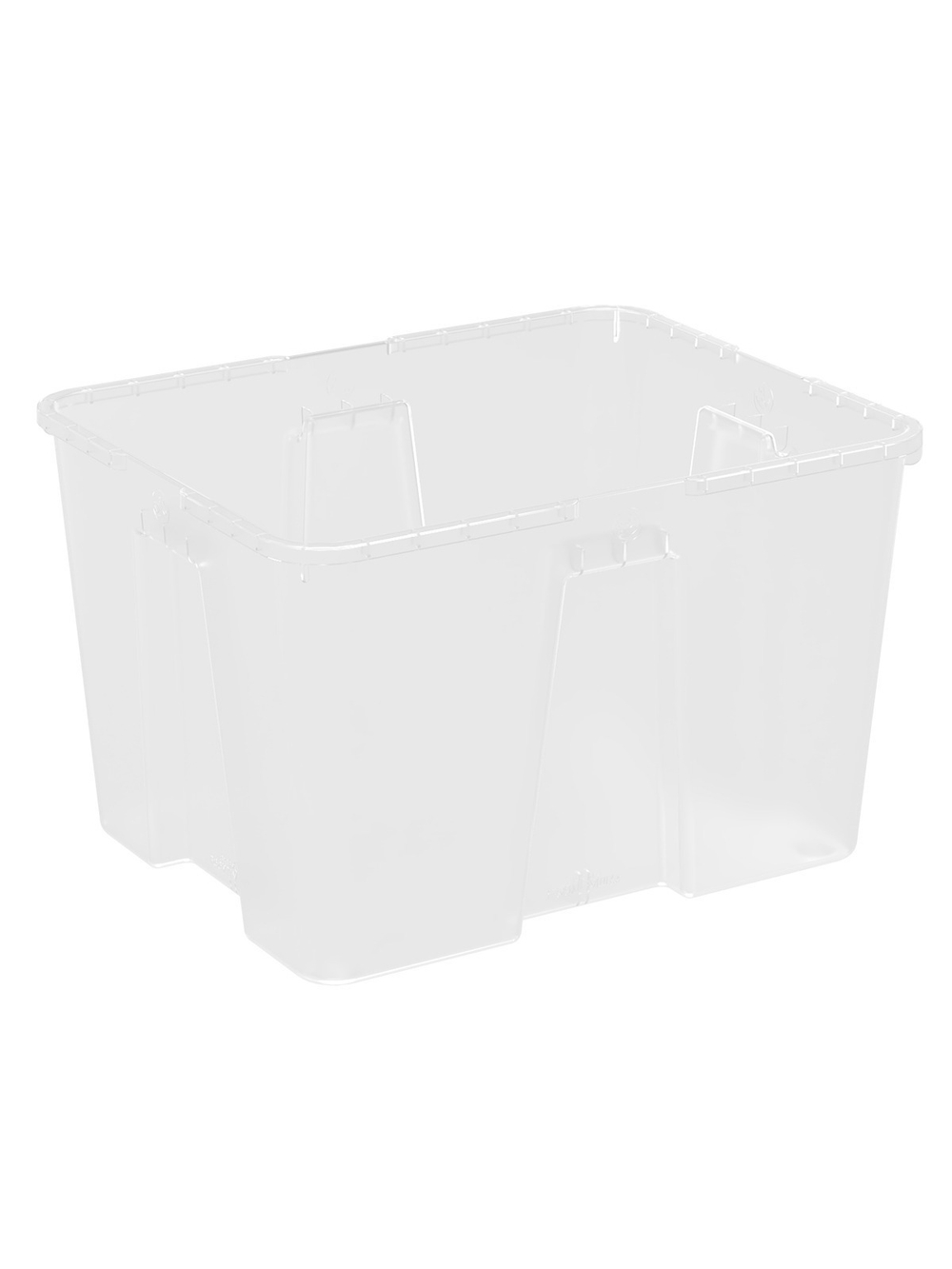 Контейнер пластиковый, без крышки, прозрачный