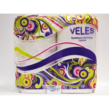 Полотенца бумажные "Veles" 2 рулона