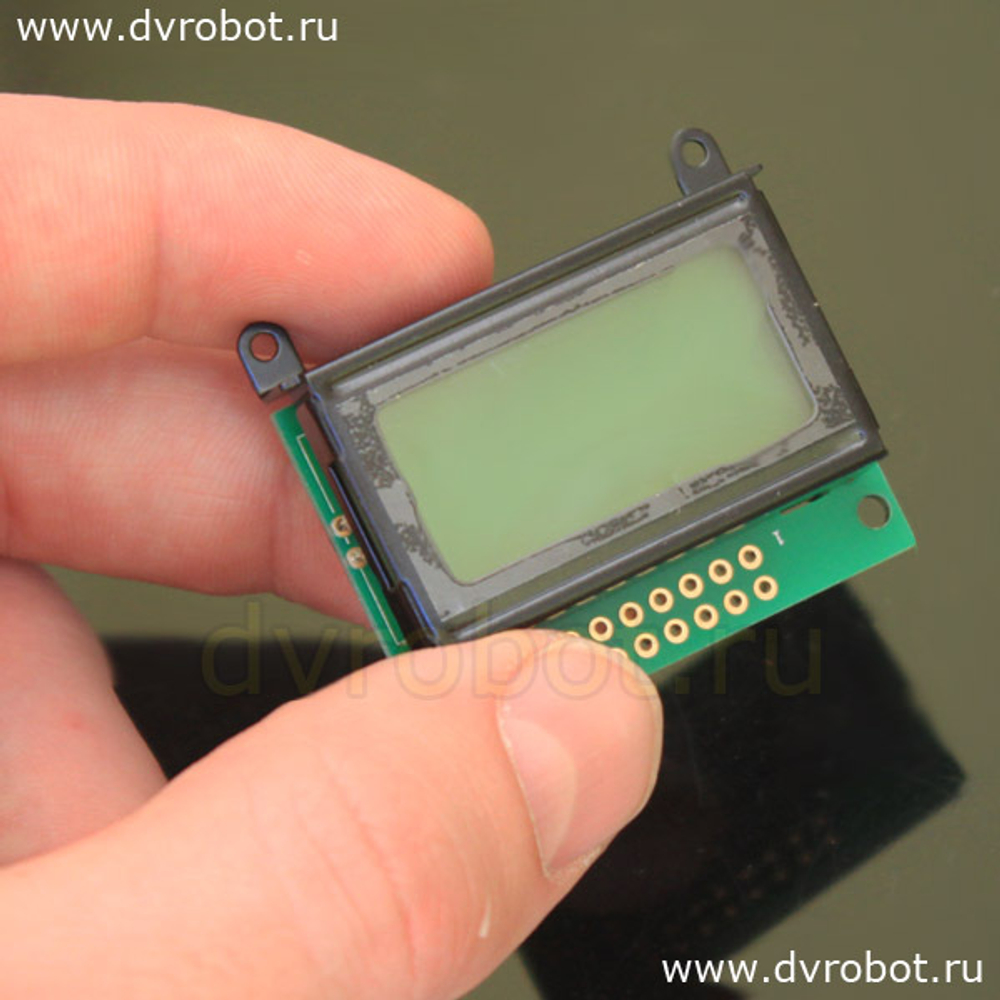 Дисплей LCM 0802С - 5V- зеленый