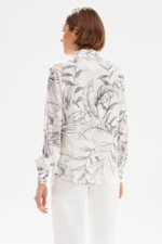 23511 Блузка женская (молочный принт)