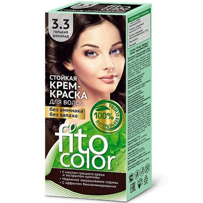 FITOCOLOR.Cтойкая крем-краска(горький шоколад) 3.3