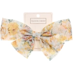 Зажим для волос «ПЕРСЕЯ», принт пионы, микс 4 цвета, 14*11см (белый блистер)●