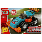 Конструктор пластмассовый 40эл. инерц. "Гоночный болид" 57019-BY (Город мастеров )