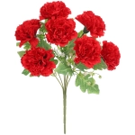 Искусственные цветы «Букет гвоздик» 35см 7 цветков красные
