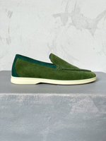 Лоферы Loro Piana зеленые