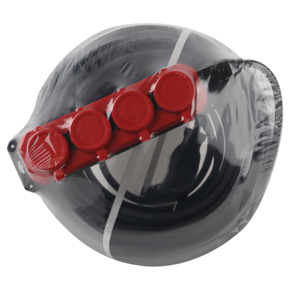Удлинитель силовой ЭРА UK-4e-3x1,5-50m-IP44(KG) с заземлением 4 розетки каучук 50м КГ 3х1,5мм2 IP44 | Силовые удлинители
