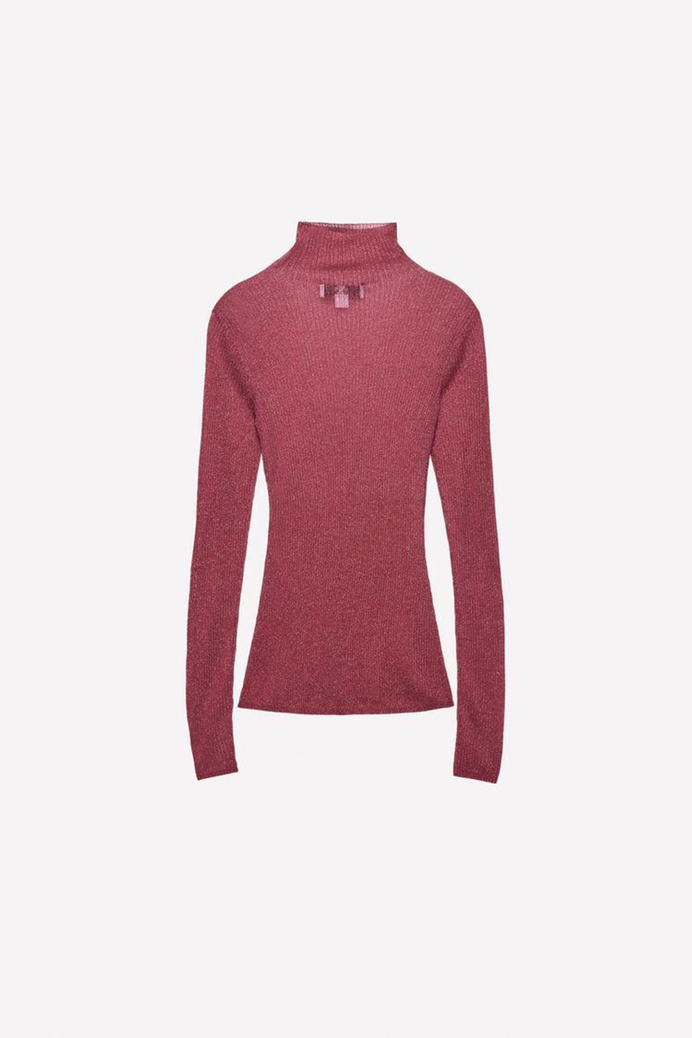 ZARA X LUDOVIC DE SAINT SERNIN ПОЛУПРОЗРАЧНЫЙ ТОП, КРАСНЫЙ