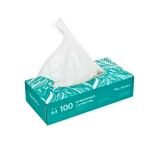 Салфетки бумажные двухслойные вытяжные Чистовье 210х195 мм 100 шт белый