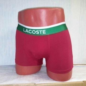 Мужские трусы боксеры бордовые Lacoste Underwear