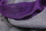 Палантин материал Шерсть 92%, Шелк 8% цвет серый фиолетовый 200х70 см.