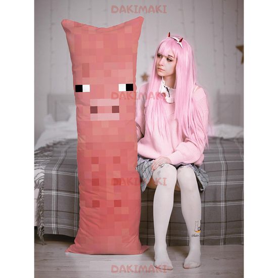 Дакимакура Свинья Майнкрафт | Minecraft арт. 1225