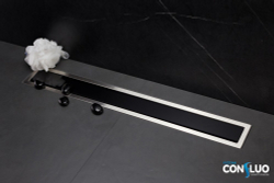 Душевой лоток Pestan Confluo Premium Black Glass Line 550