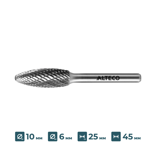 Борфреза по металлу ALTECO H 1025/6 MX