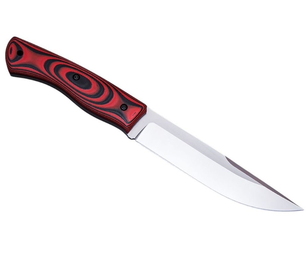 Нож кузница Семина Тигр, ст.Х12МФ, ц.м. рук.G10 черн.крас.сп, чехол кайдекс