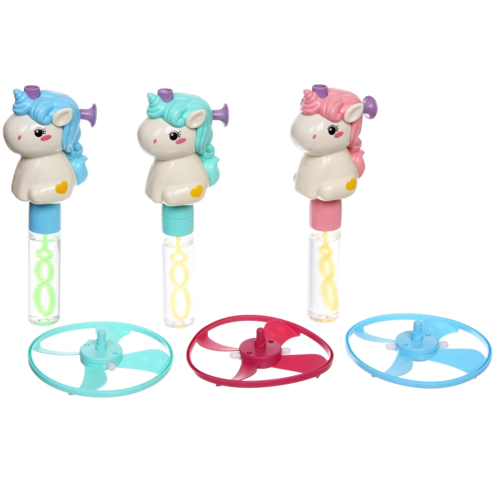 Мыльные пузыри «Чудесный единорог» 22 см, 80 мл, с вертушкой и подстветкой