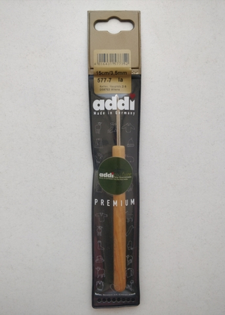 Крючок Addi с ручкой из оливкового дерева - 3,5мм