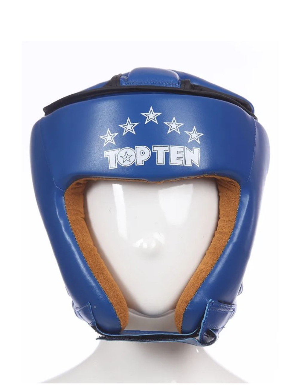 Шлем открытий c крестом на голове синий top ten