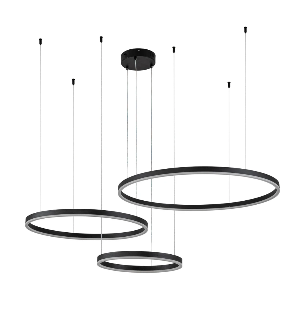 Подвесная люстра Indigo GALASS 14001/3P Black V000032L