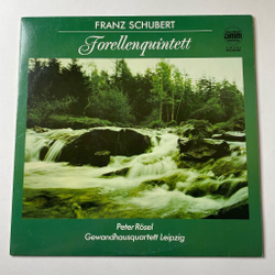 Винтажная виниловая пластинка LP Franz Schubert Франц Шуберт Gewandhausquartett Leipzig, Peter Rosel Forellenquintett (ГДР 1989)
