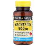 Mason Natural, магний, 500 мг, 100 таблеток