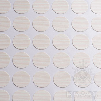 Заглушка самоклейка d=13мм, белая лиственница, GP PLASTD13U2149